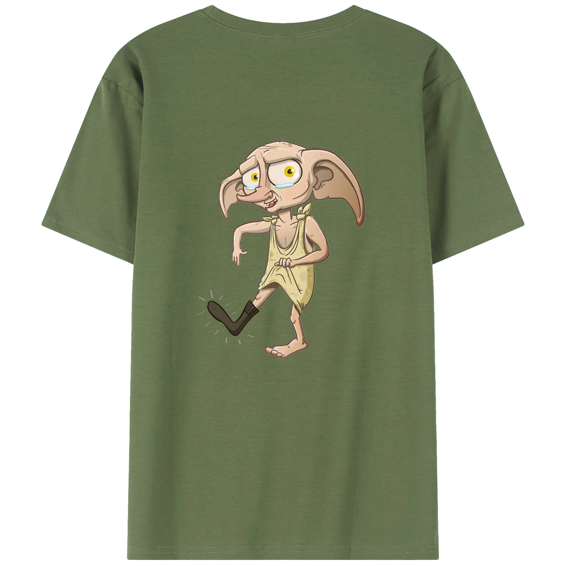 （画像用） Harry Potter ハリー・ポッターシリーズ 綿100％ メンズ半袖Tシャツ（バックプリント） 通気性